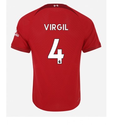 Liverpool Virgil van Dijk #4 Hjemmedrakt 2022-23 Kortermet
